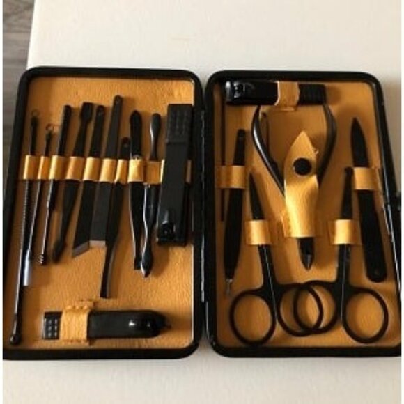 New Manicure Pedicure Kit Nail Clippers Set 18 1 High Precision Stainless Steel - Picture 1 of 2